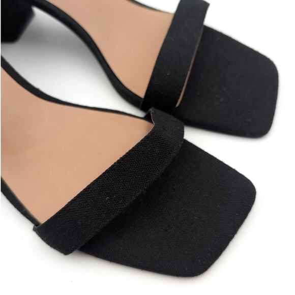 Abound Finn Ankle Strap Heel Sandal Open Toe Women's Black Size US9.5M EU40 - Picture 10 of 10
